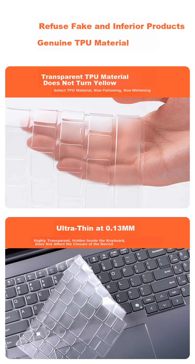 ECOLA Lenovo Keyboard Cover, Weixi 14-Inch (2020 Model)/Weixi Pro-13.3 Inch TPU Keyboard Protective Film, Dustproof And Waterproof EL025 2