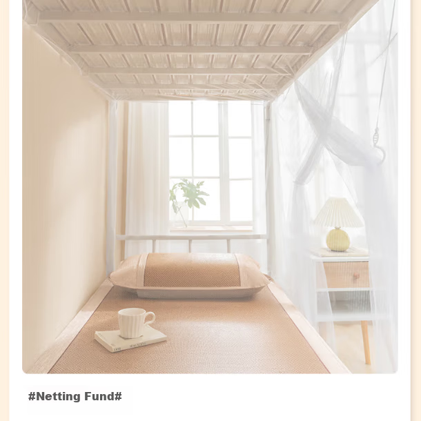JD Original Student Mosquito Net for Dormitory, Bunk Bed Mosquito Net Bedding Essential for College Students - 0.9m Bed