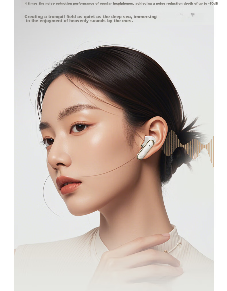 IKF C01 Clip-On Bluetooth Headphones, Wireless Open-Style Bone Conduction, Not In-Ear, for Running And Sports, AI Calling, Noise Reduction, Long Battery Life, Suitable for Huawei And Xiaomi, Midnight Black 13