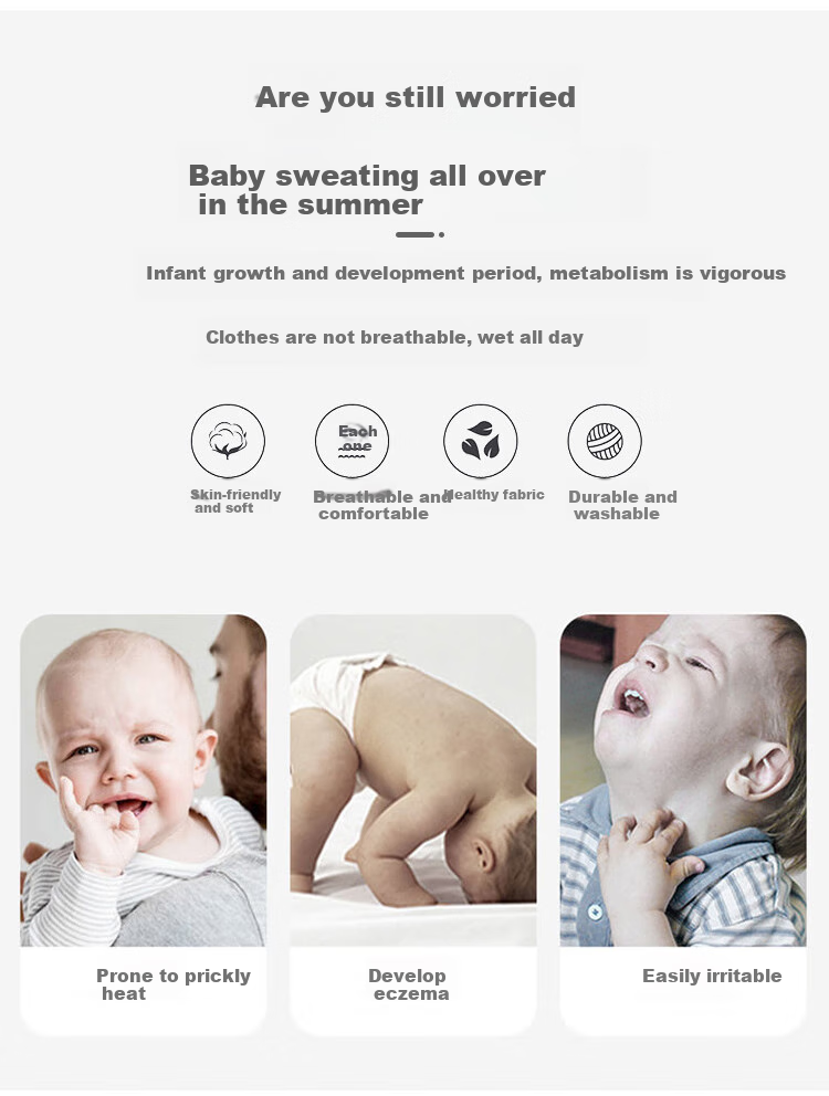 9I9 Baby Romper, Class A Thin Cool Breathable Sleeveless Bodysuit, Newborn Full-Button Jumpsuit, Bear Pattern, Pink, 80cm 5