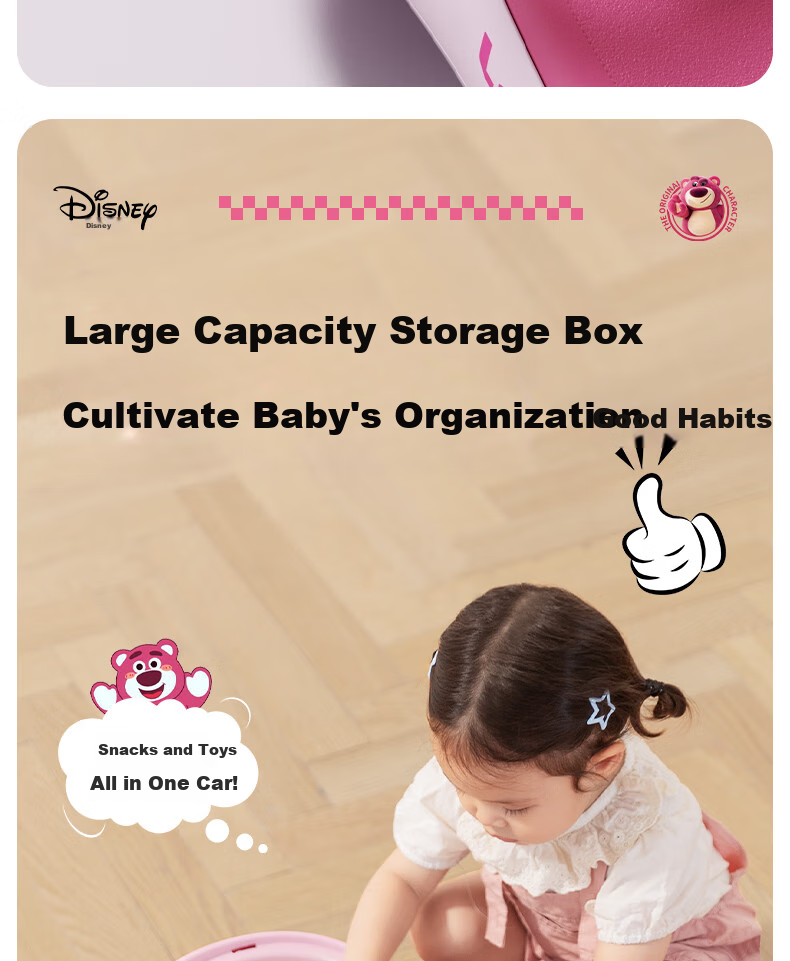 DISNEY Children's Twist Car for Ages 1-3 Anti-Rollover Baby Ride-On Car Adult-Friendly Two-Seater Birthday Gift 18