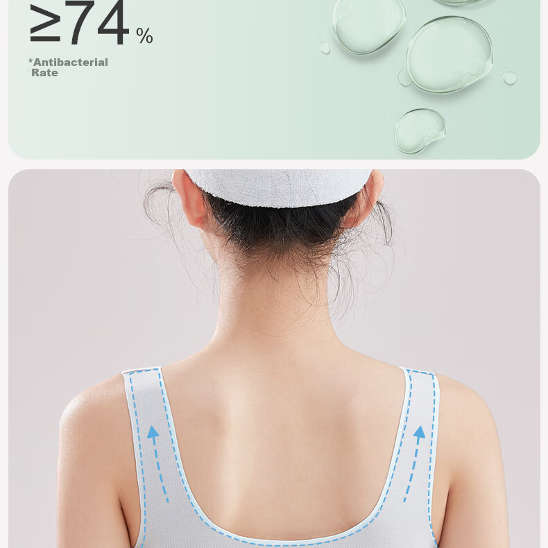COCO SMART Girls' Bra for Middle And High School Students during Puberty, Shaping Underwear for Ages 12-16, Sports Bra for Young Wome 8