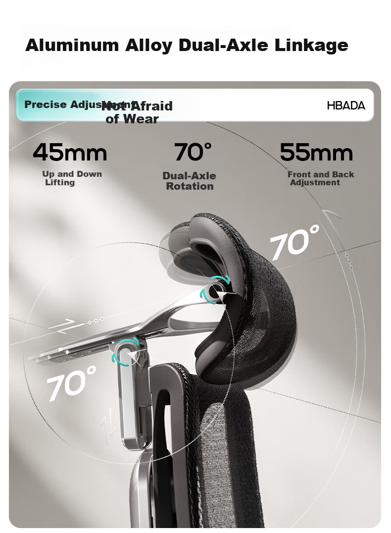 Hbada E3Pro Ergonomic Chair, Computer Chair, Office Chair, Biomechanical Seat, Intelligent Massage, Heating, Lumbar Support 5