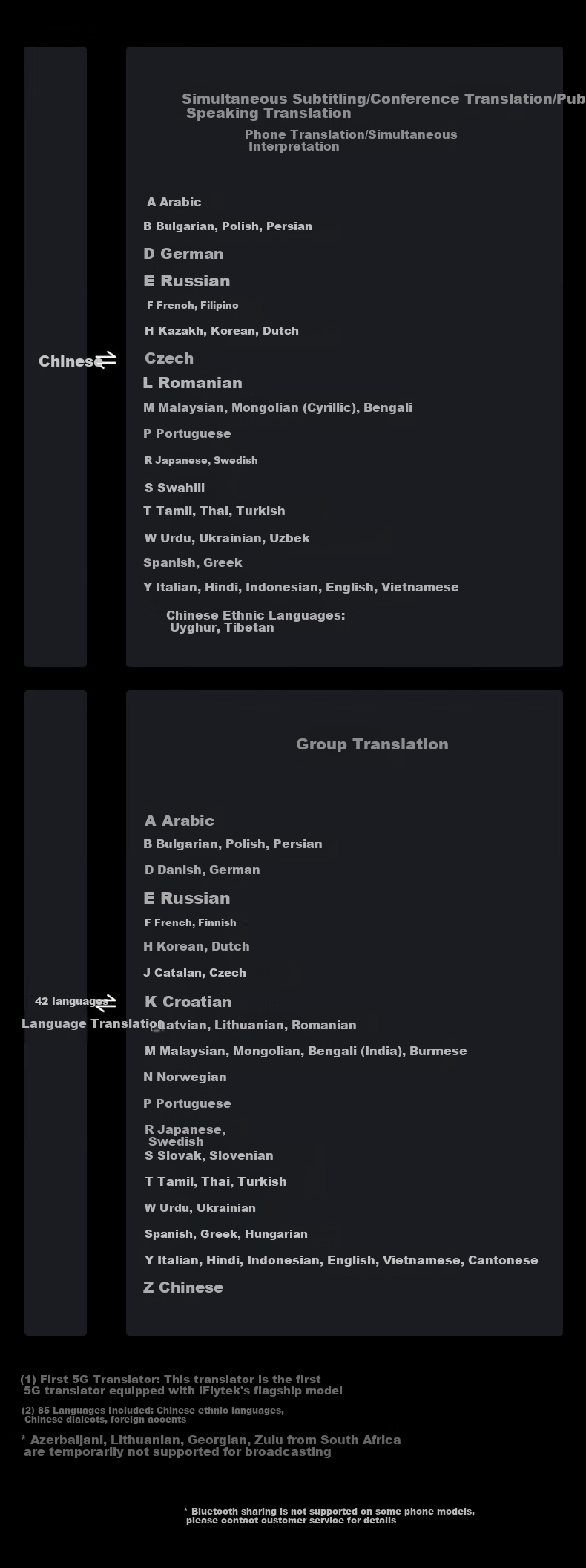 IFLYTEK Dual-Screen Translation Device 2.0, Multi-Language Offline Translator, Simultaneous Subtitle Translation, Industry Translation, Portable Real-Time Translation for Overseas Travel And Spoken Language Translatio 26