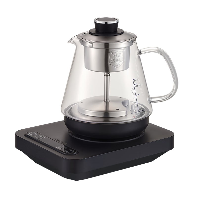 AUCMA Tea Kettle, Spray-Type Tea Maker, Fully Automatic Water-Filling Tea Pot with Steaming And Boiling Functions, Office Tea Brewing And Water Heating Health Pot, Stainless Steel Electric Kettle 0.8L F03D