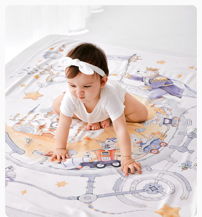 BUBBLE TREE Baby Swaddle Blanket, Thin Summer Style for Newborns, Gauze Swaddling Cloth, Maternity Ward Wrap, Spring And Summer Use 19