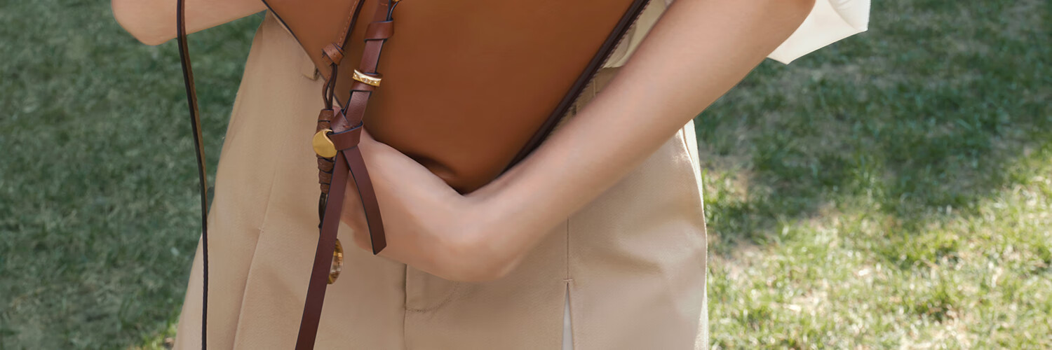 DISSONA Hobo Soft Leather Underarm Bag for Women, Shoulder Bag, Brown - Medium Size 4
