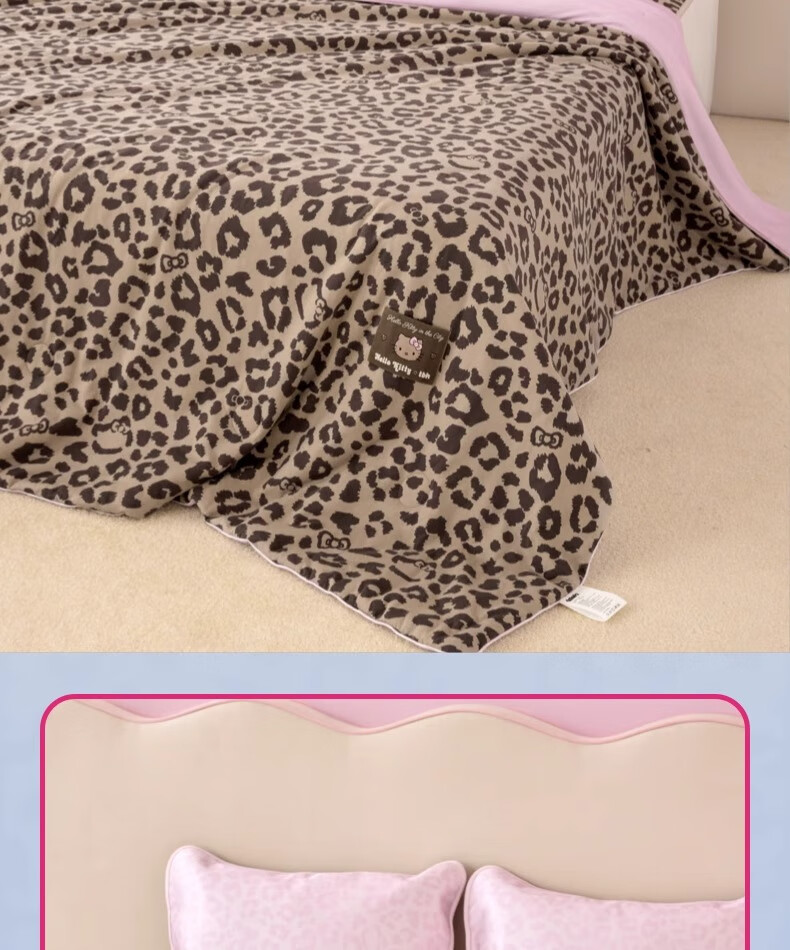 Tbh Sanrio Hello Kitty Knitted Printed Summer Quilt Double Bedding Summer Cool Quilt 200x230cm 1