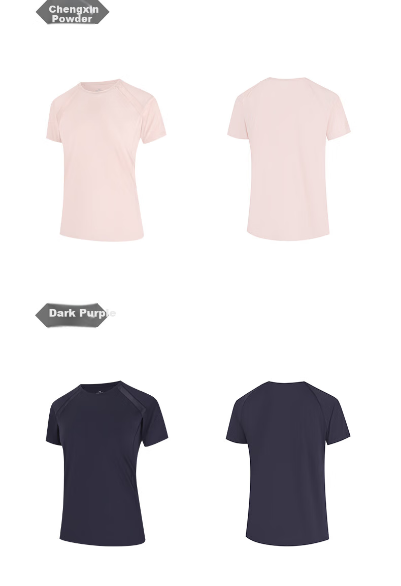 361° Women's Short-Sleeve Summer Clothing, New Cool-Feeling T-Shirt, Sun Protection Shirt, Ice Silk Sports Running Top, 662524116-7 41