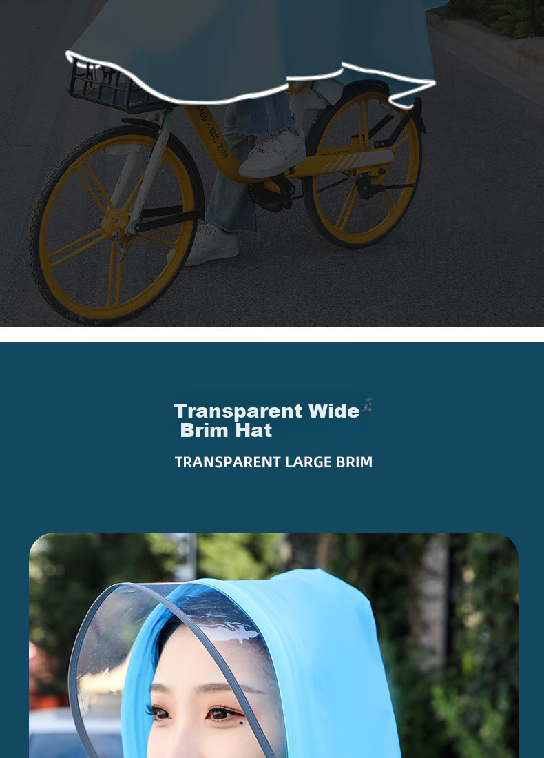 ENGMARSS ENGMARSS Bicycle Raincoat Poncho for Middle School Students And Adults, Men And Women, with Backpack Space - Black Graffiti 7