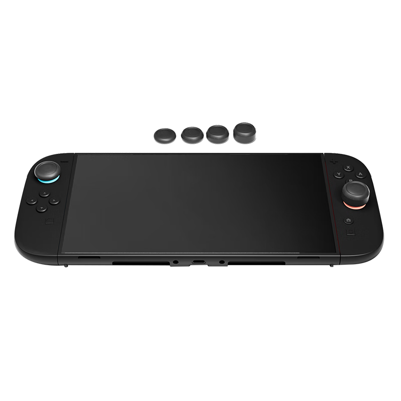 Liangzhi Compatible Replacement Caps for Nintendo Switch Joy-Con Second Generation, Repair Caps for Detachable Controllers, Curved Joystick Caps, Black NS2 Dedicated Accessories L1096