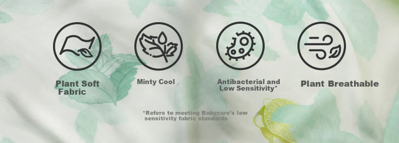 Babycare Summer Baby Air Conditioning Quilt, Cooling Blanket, Natural Cool Gauze Blanket, Mint Ice Lemon Flavor, 110*140CM 4
