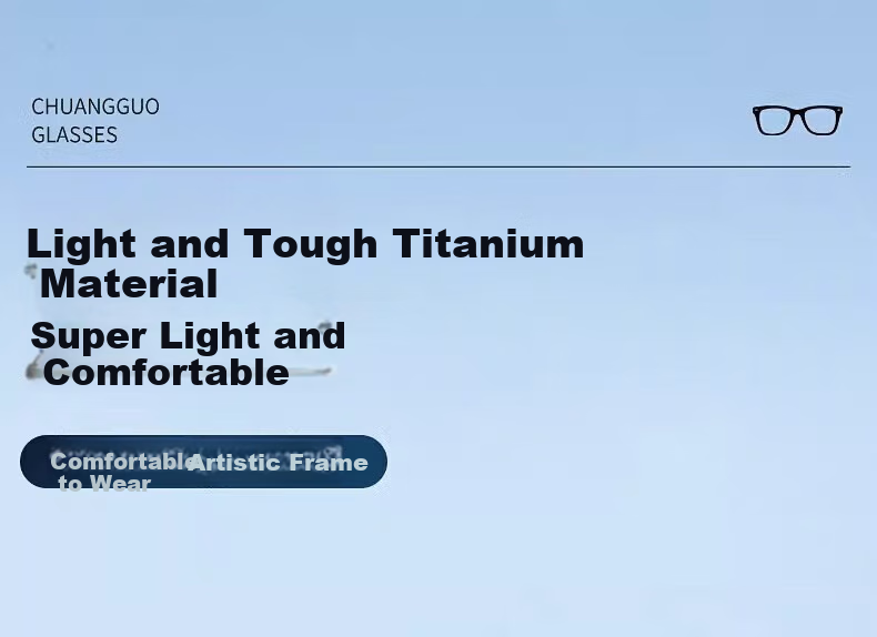 Chuangguo Japanese Imported Pure Titanium Reading Glasses for Men, High Definition Anti-Blue Light Genuine Top Ten Ranked First-Line Brand Premium Back-To 7