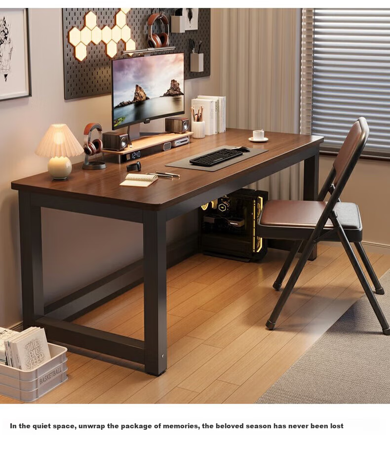 Quanpinwu Computer Desk, Home Desktop Gaming Table, Study Office Writing Desk, Long Table for Bedroom And Training 17