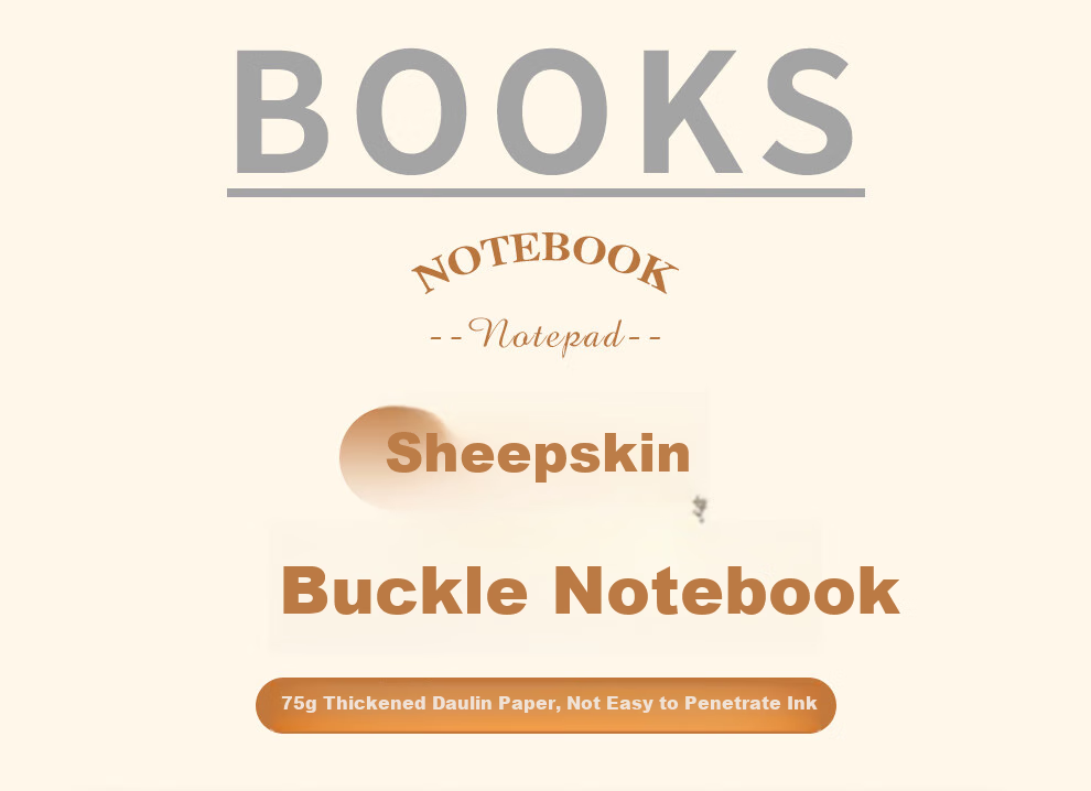 Faramon Notebook A5 Thick Journal, Business Lambskin Cover Vintage Style, Work Diary, Meeting Minutes Book, Office Stationery, Customizable, Brow 2