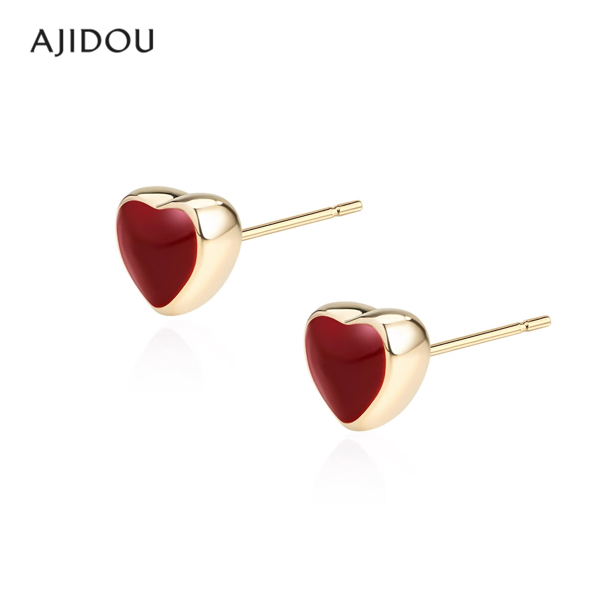 Aji Bean Earrings for Women Qi Ji Red Hong Kong Style Popular Vintage High-End Earrings Gift for Girlfriend Qixi Festival