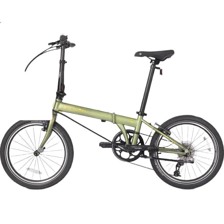 Складной велосипед DAHON Classic P8 KBC083, 20-дюймовые колеса, 8 скоростей, матовый зеленый