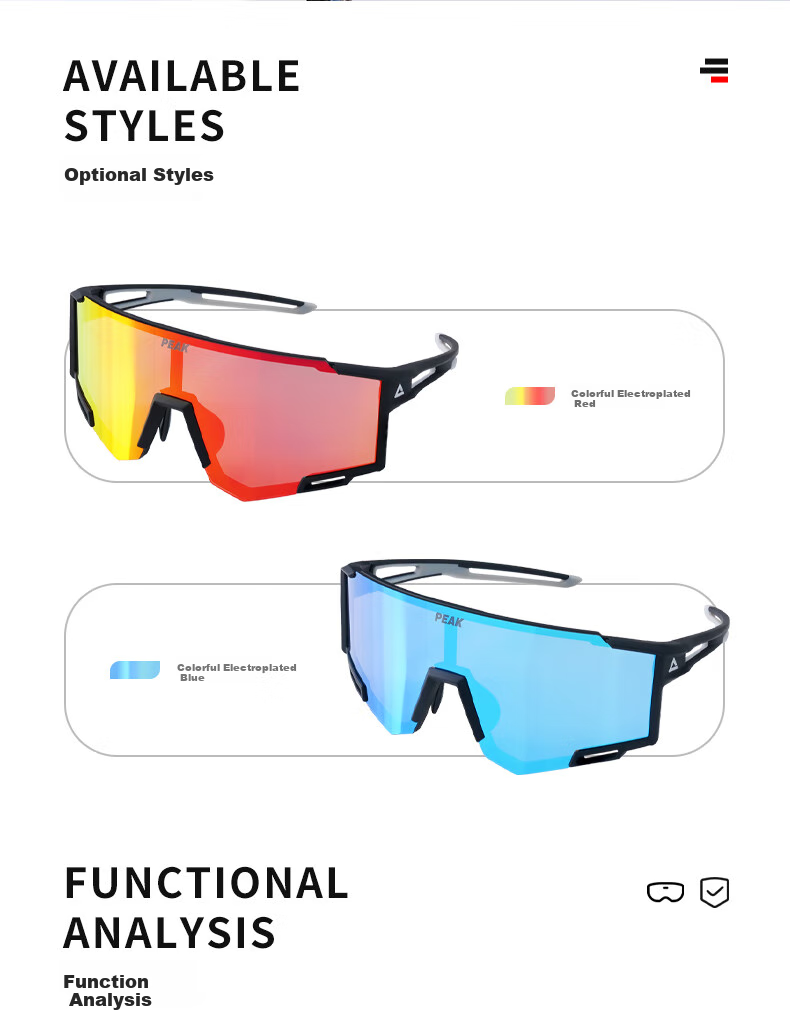 Pike Cycling Glasses for Men And Women, Nearsighted Outdoor Sports Running Sunglasses, Bicycle Windproof Sand-Proof Day And Night Dual-Use Goggles 3
