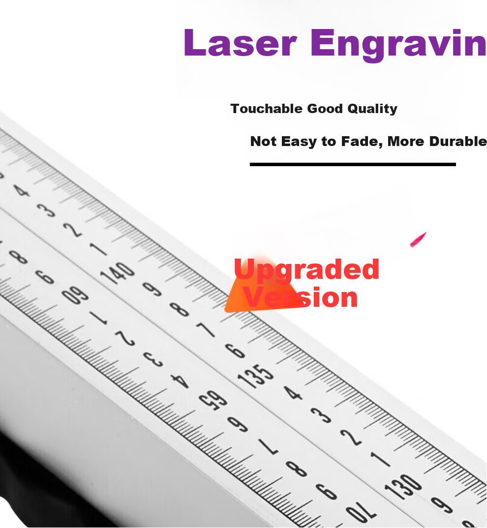 Huachang High-Precision Aluminum Alloy Straightedge, 2 Meters Long, Vertical Inspection Multi-Functional Level, Engineering Acceptance Tool for House Inspectio 4