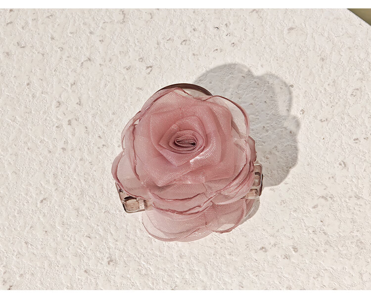 CHIMERA Double-Sided Flower Half-Up Medium Hair Claw Clip for Women Lightweight Shark Jaw Hair Clip Birthday Gift 7