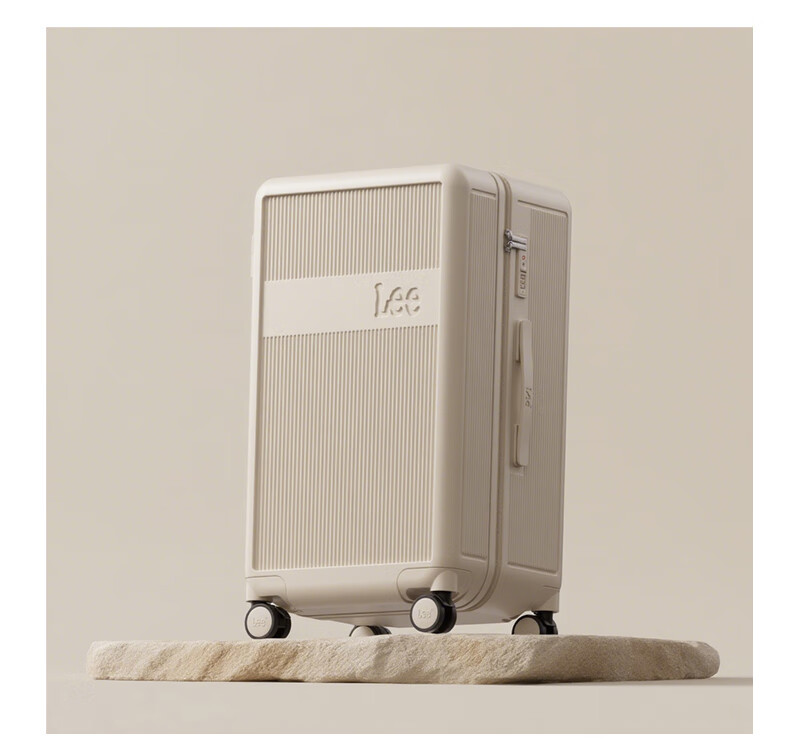 Lee High-Quality Large-Capacity Thickened Suitcase, Trolley Case, Travel Luggage, Password Lock Box, Aurora White, 28 Inches 32