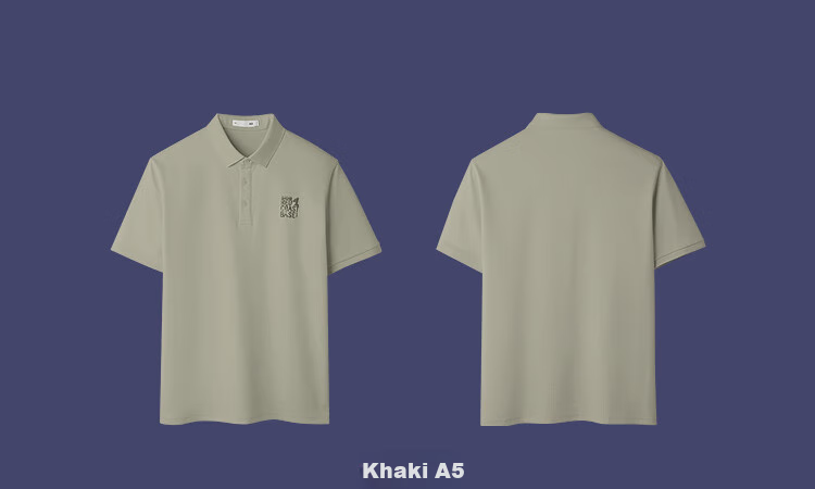 HLA Short-Sleeve Polo Shirt for Men, Three-Body Collaboration Series, Cool-Feeling Short Sleeves for Men, Summer Wear 8