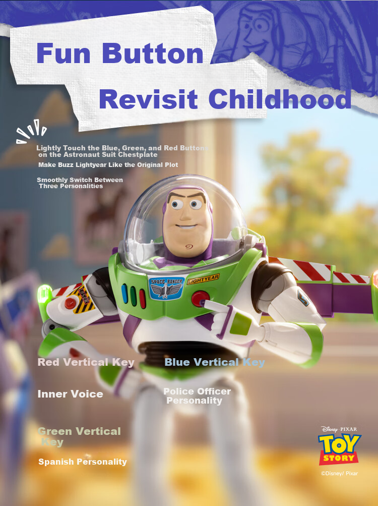 Lesenjiqiren Robosen Disney Toy Story 5 Official Merchandise, AI Artificial Intelligence Robot, Gift for Adults And Childre 8