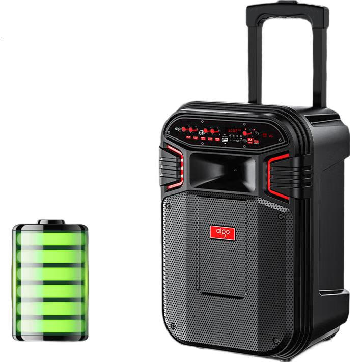 Портативная колонка Aiguozhe S59, 12-дюймовый сабвуфер, беспроводная Bluetooth-колонка для караоке, троллейбусная колонка, портативный домашний усилитель