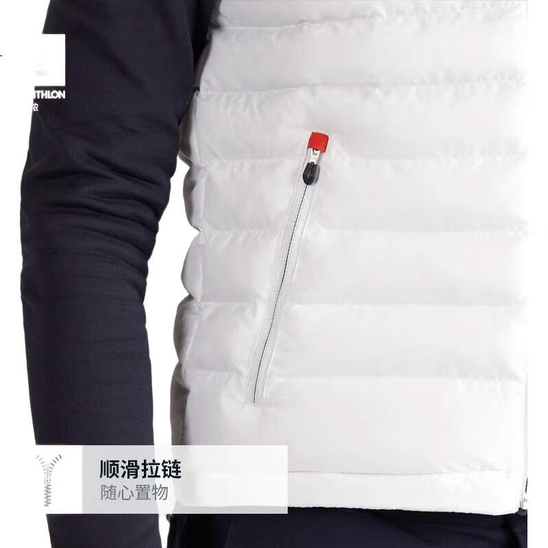 DECATHLON Cotton Vest Warm Waistcoat Autumn Winter Couple's Jacket Outdoor Sports Casual Coat Dark Blue XL-4905608