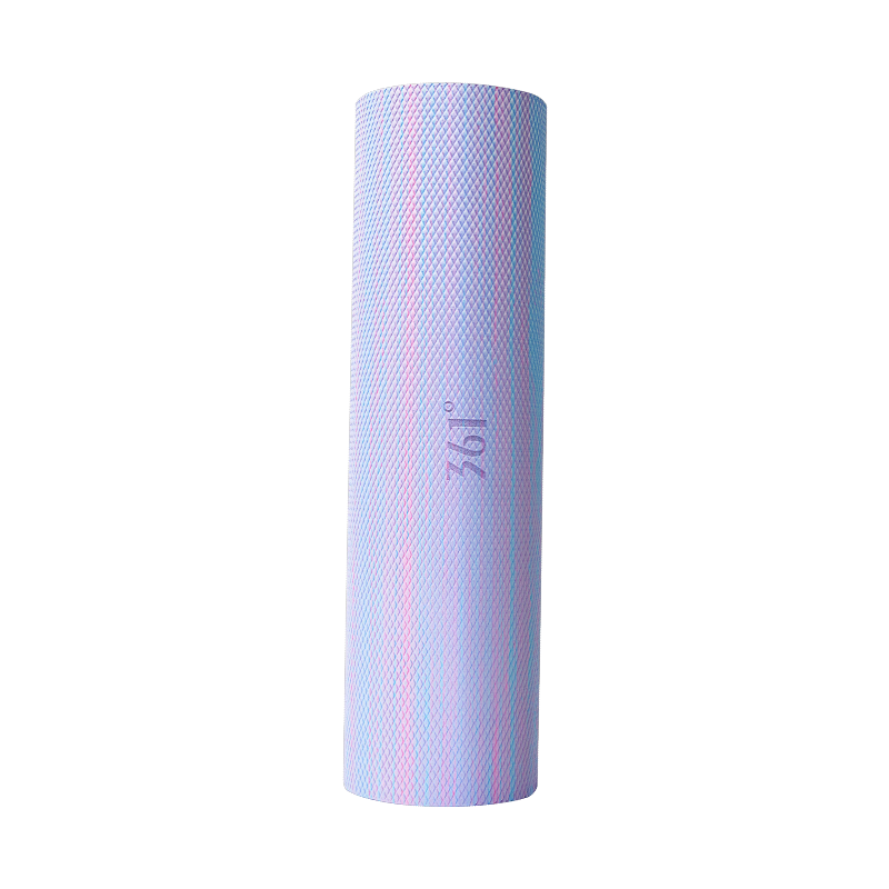 361° Foam Roller Solid Muscle Relaxation Massage Roller Fitness Extended Yoga Stick Beginner Floating Point Massage Pink Blue