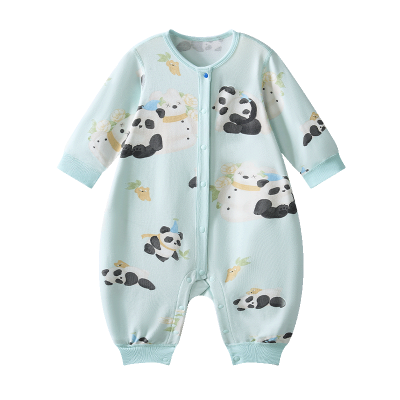 Babycare Camellia Onesie Spring New Arrival Bodysuit Newborn Romper Baby Clothes Panda Hug 90cm