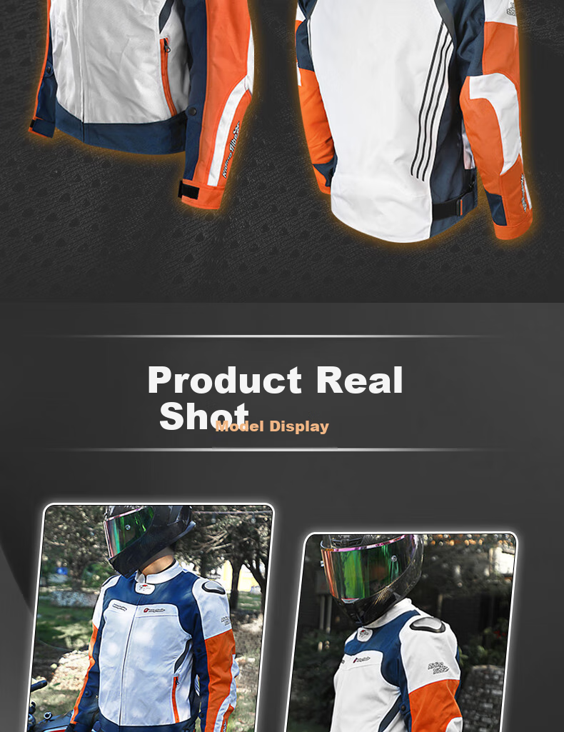 RidingTribe Motorcycle Winter Riding Suit, Anti-Fall Rider Gear, Windproof And Warm Clothing Set, All-Season Waterproof Racing Suit 10