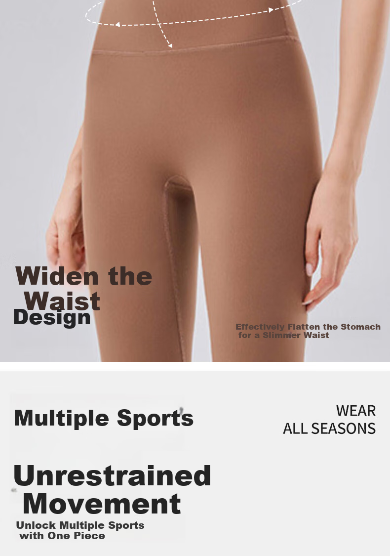 Ziyouxi Seamless Yoga Pants for Women, High-Waisted, Butt-Lifting, Tight-Fitting, Naked-Feel Training Fitness Wear, Pilates Dance Sports Long Pants 6