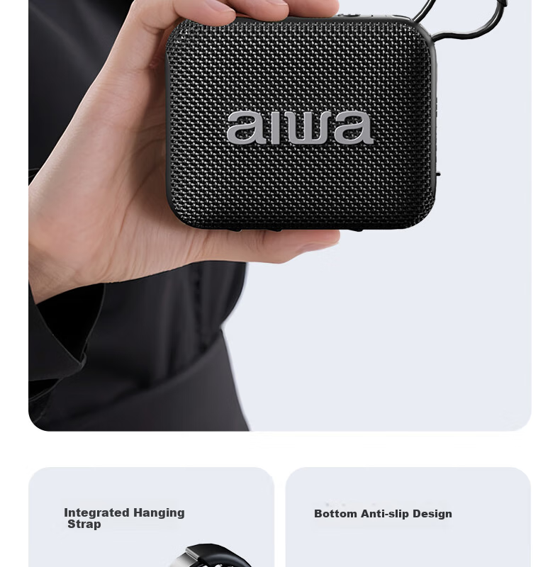 Aiwa AH-17pro Bluetooth Speaker with USB and TF Card Support, Portable Wireless Player for Square Dance, Home Desktop Outdoor Sound System, Purple 12