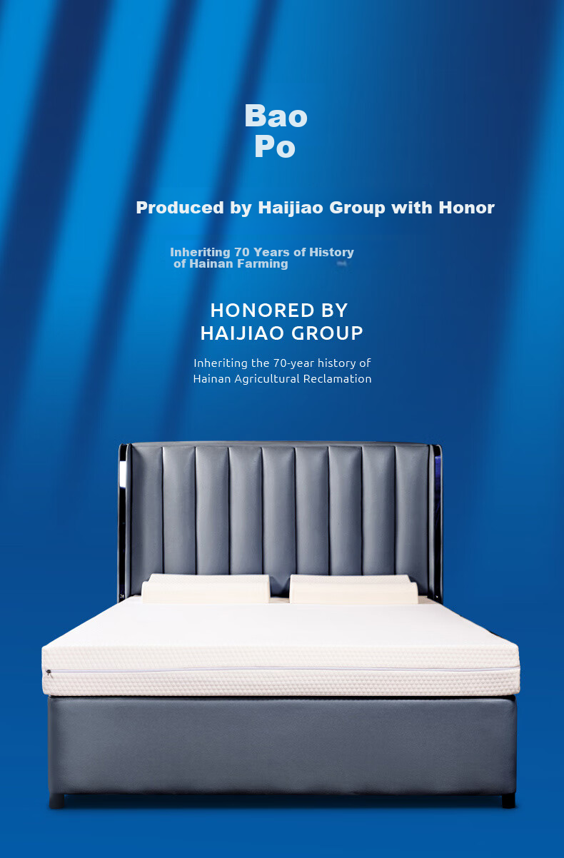 Baopo Mattress, Imported from Thailand, Natural Rubber Latex Soft Pad, Home Use Bed Mattress, 1.5-Meter Double Thin Bed Pad 1
