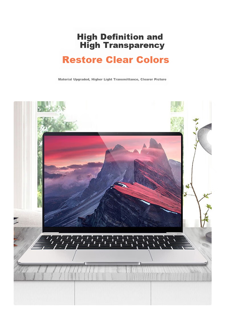 ECOLA Computer Privacy Screen Protector, Laptop Screen Film, Privacy Protection Film, Black 15.6-Inch, 16:9 Screen (345mm*195mm) PFT156 8
