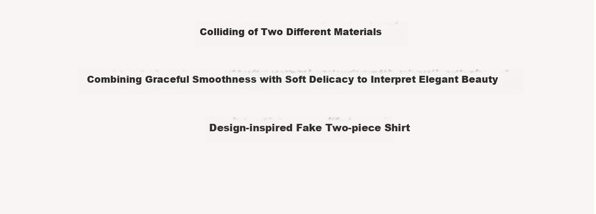 Chushen Thin Long-Sleeve Blouse for Women, Stylish Faux Two-Piece Striped Casual Shirt Top S13QC2942 3