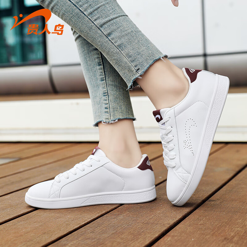 Guirenniao Canvas Shoes, Couple Casual Shoes, Summer Women's Shoes, Versatile Sports Sneakers for Men And Women, White/red, Women's Size 39