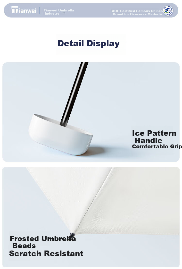 Tianwei Umbrella, Sun Protection Parasol, UV-Resistant, Dual-Use for Sun And Rain, Foldable, Portable, Compact Capsule Umbrella, UPF50+, Sunshade 15