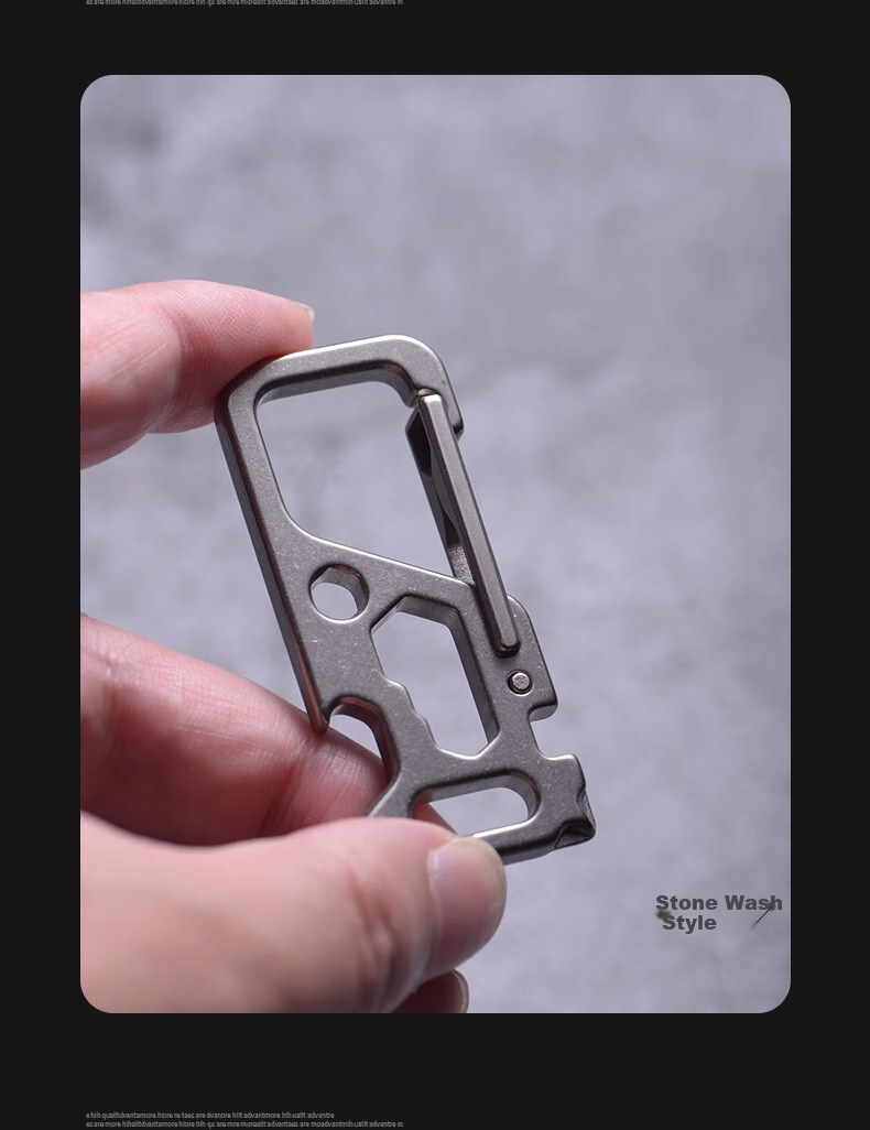 Laiben Titanium Alloy Car Keychain with Folding Knife for Men, Portable Multi-Functional Key Ring, Self-Defense Tool 9