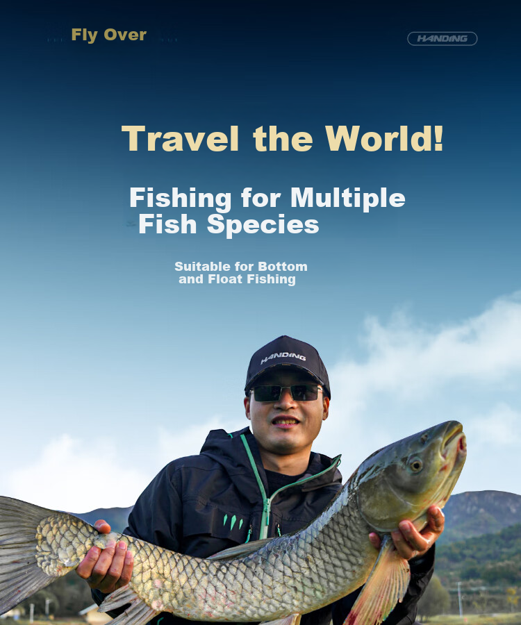 Handing Feiyue Fishing Rod, Handheld Rod, Ultra-Light Composite Rod, Platform Fishing Rod, Ultra-Light Fishing Pole, Handheld Rod, Carbon Fiber Small Composite Fishing Rod, 8.1m 10
