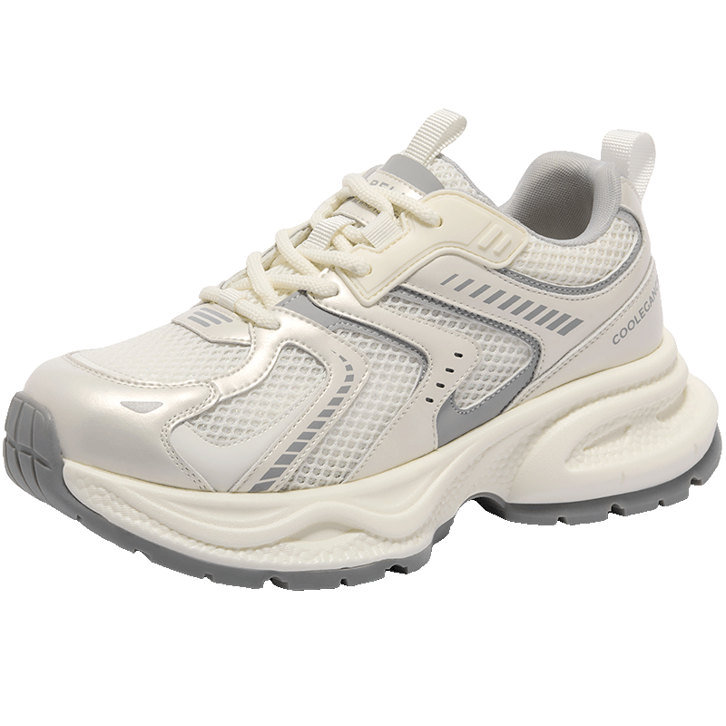 Belle Chunky Dad Sneakers for Women Students, Lightweight Athletic Casual Shoes B4P1DAM6 Space Gray 38