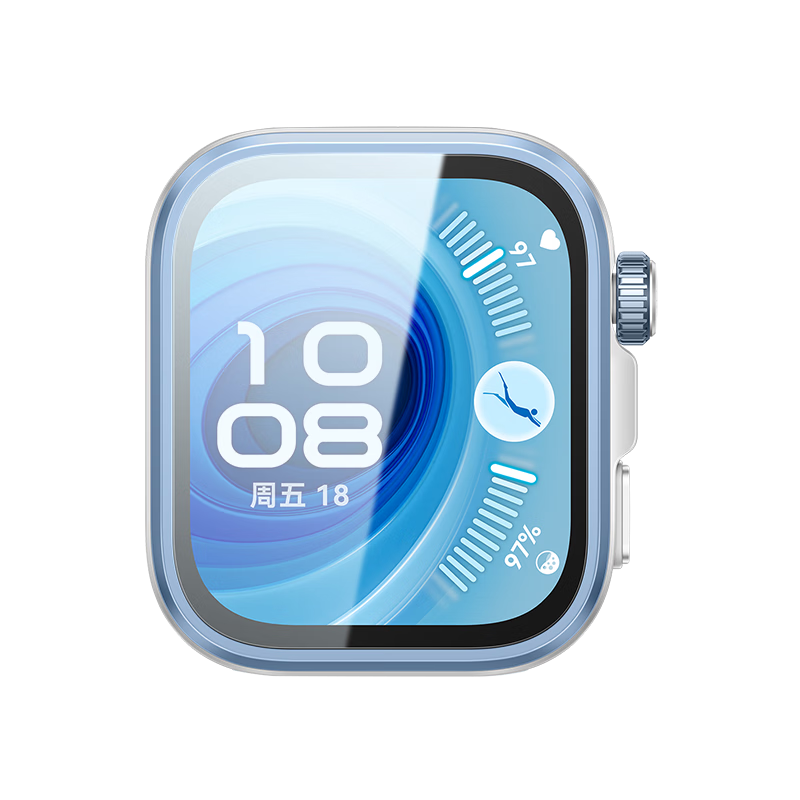 Smorss [2-Pack AR Anti-Reflection Instant Application Screen Protector] Compatible with Huawei Watch Fit 4 Pro Tempered Glass Film, Anti-Glare Full Coverage Protective Film