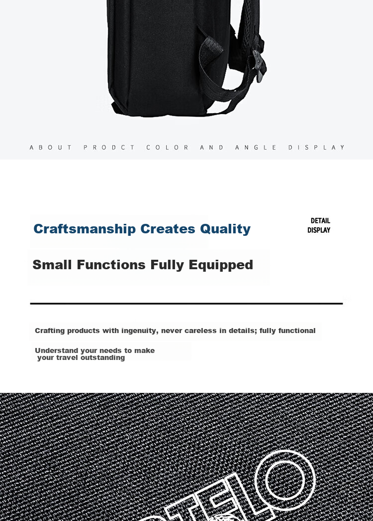 CARTELO Backpack, Business Casual Bag, Large Capacity, Water-Resistant Oxford Cloth Bookbag, Laptop Backpack, Gift for Husband Or Father 18
