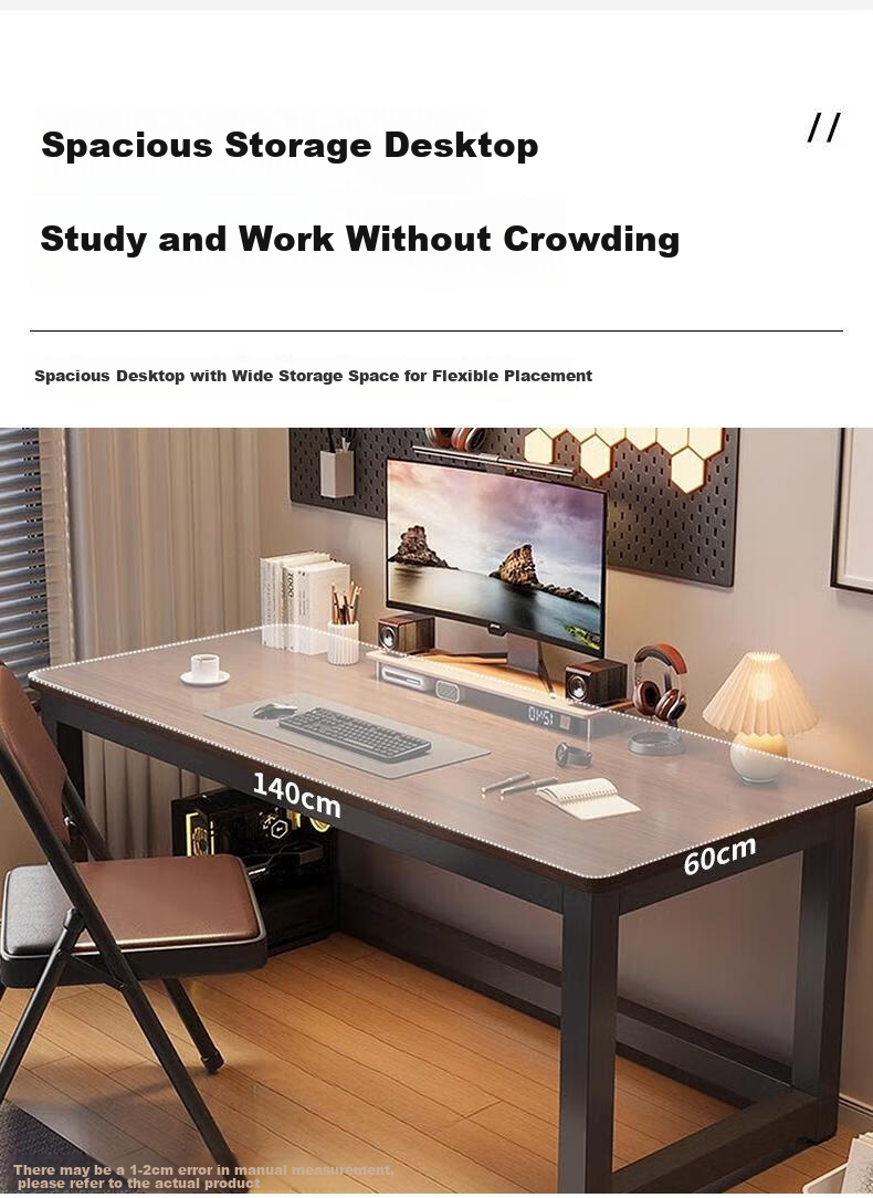 Quanpinwu Computer Desk, Home Desktop Gaming Table, Study Office Writing Desk, Long Table for Bedroom And Training 3