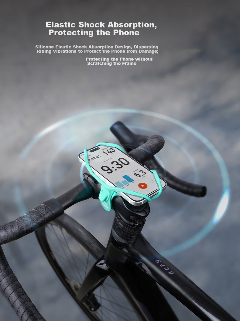 Bone Road Bike Phone Mount, Integrated Handlebar Foldable Bike Specific, Mountain Bike Riding Navigation Bracket, Shockproof 4