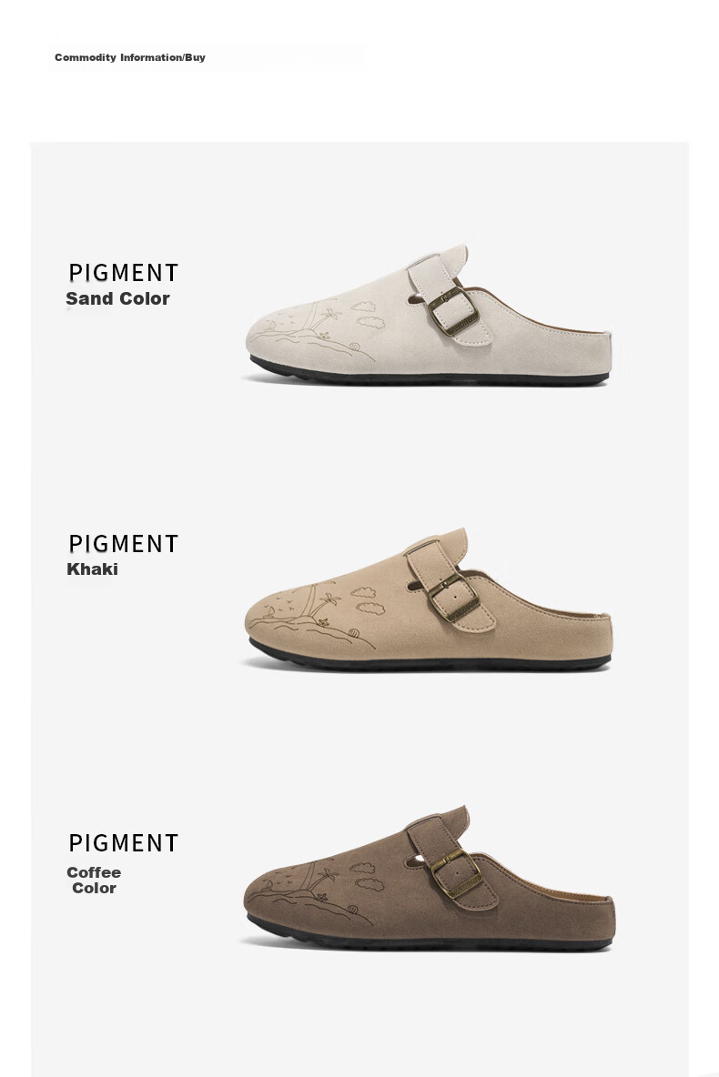 Huili Men's Shoes, 2026 Summer New Style Men's Birkenstock-Style Sandals, Casual Sports Shoes, Coffee Color, Size 41 2