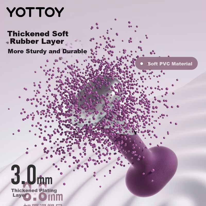 Гантели Yottoy, набор из 2 шт., 5 фунтов (2.3 кг), обрезиненные, разборные, универсальные, розово-фиолетовые