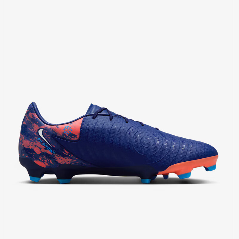 NIKE Men's Soccer Cleats, Dark Ghost GX 2 FG/MG Mixed Studs Sports Shoes HF1609-400 Space Blue 40.5