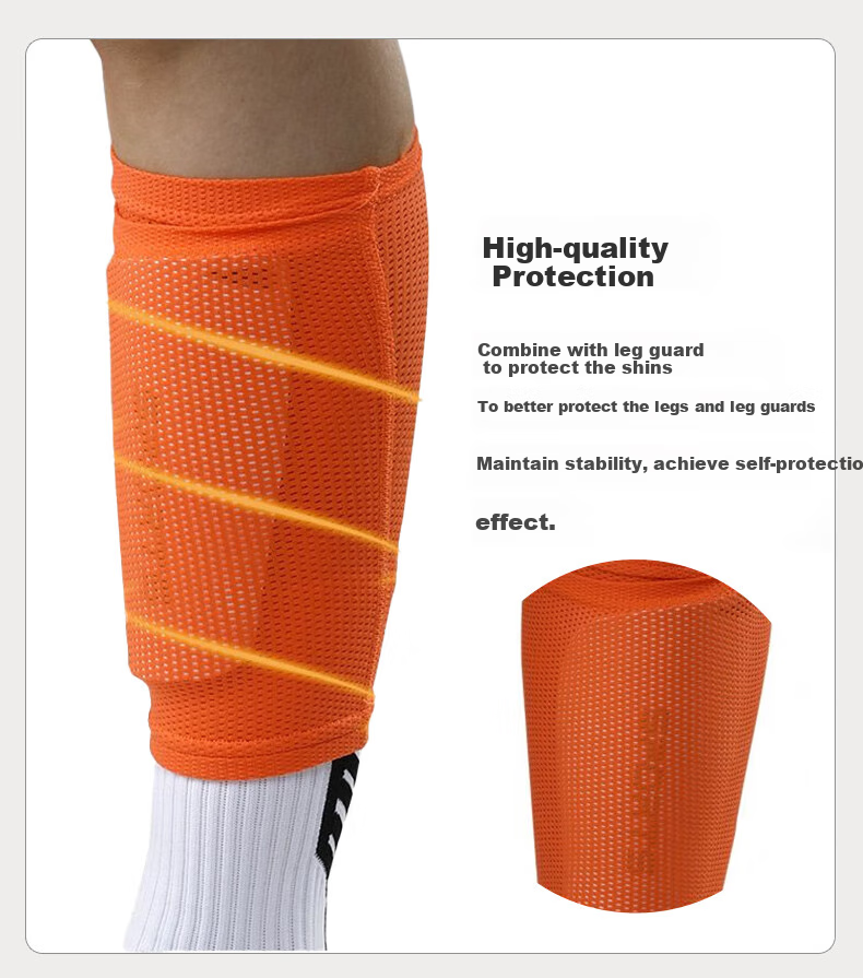 VICTORIATOURIST Soccer Shin Guards, Soccer Socks Three-Piece Set, Adult And Children Sports Socks, Professional Competition Insertable Protective Gear Sock Set 7